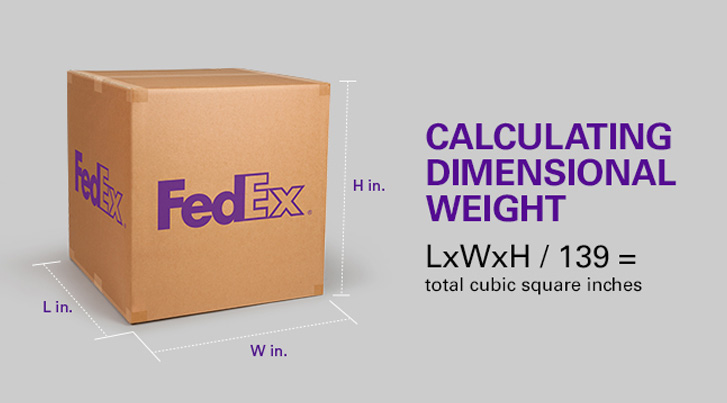 FedEx DIM weight calculator