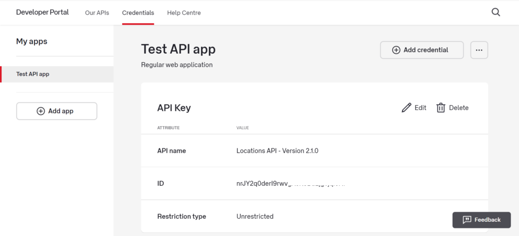 create apps | MyPost Shipping APIs