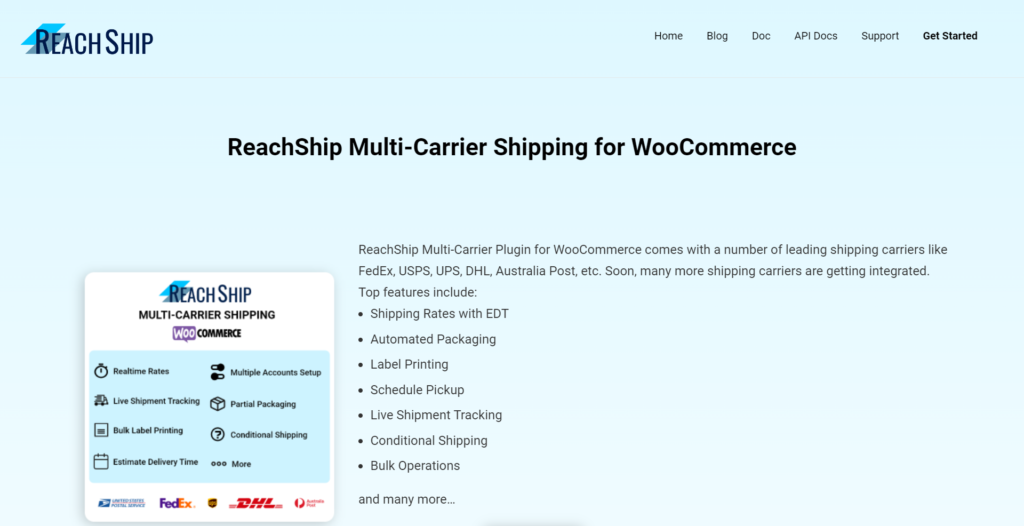 ReachShip API | Shipping API