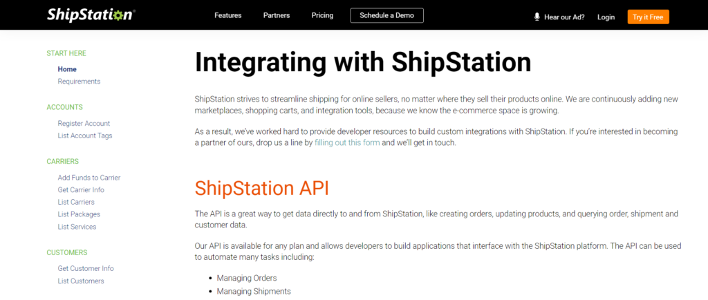 ShipStation API